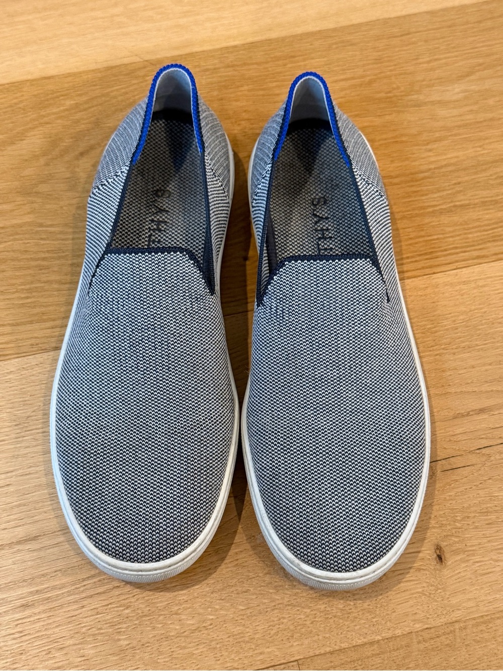Rothys The Original Slip On Anchor Knit Sneakers Women's size 9.5